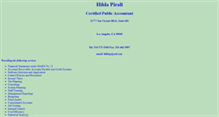 Desktop Screenshot of hildapiralicpa.com